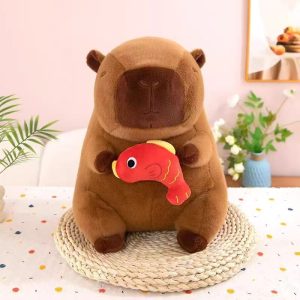 Capybara Koi Fish Plush Doll 45*32