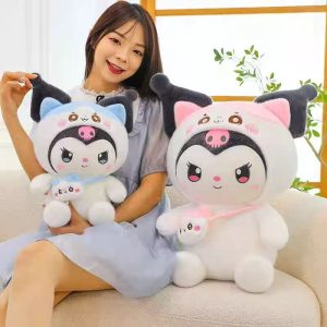 Glow-in-the-Dark Devil Kuromi Backpack 45*30