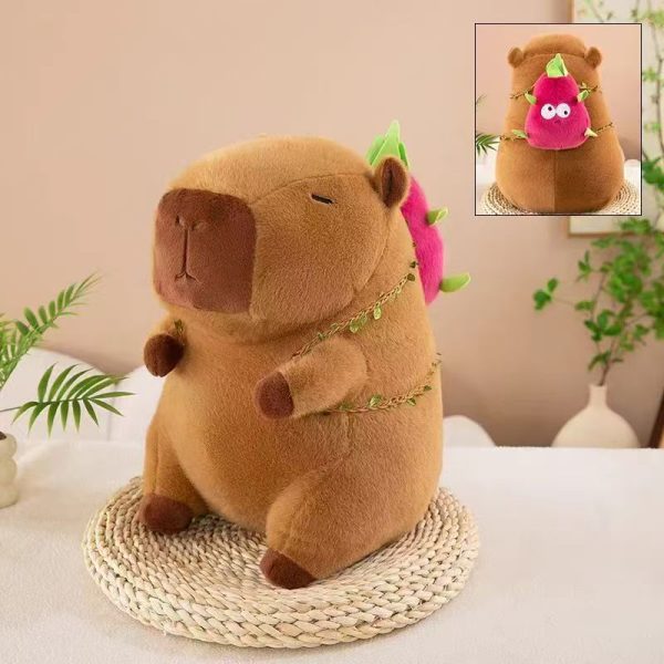 Pitaya Capybara Plush 45*30 - 图片 2