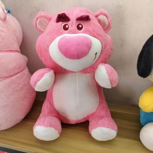 Sweet Berry Bear Stuffed Animal - Pink Fluffy Teddy with Fruity Fragrance 45*34
