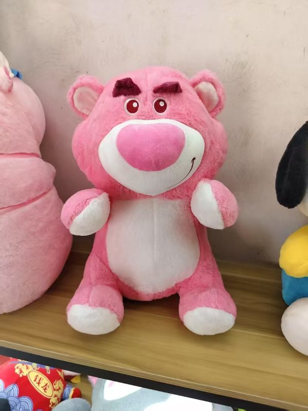Sweet Berry Bear Stuffed Animal - Pink Fluffy Teddy with Fruity Fragrance 45*34